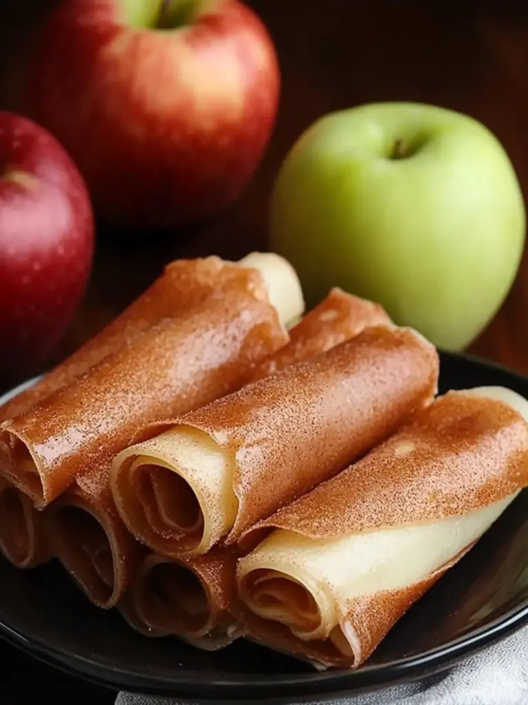 homemade apple cinnamon fruit roll-ups - featured image