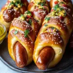 homemade pretzel dogs - featured image