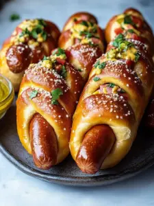 homemade pretzel dogs - featured image