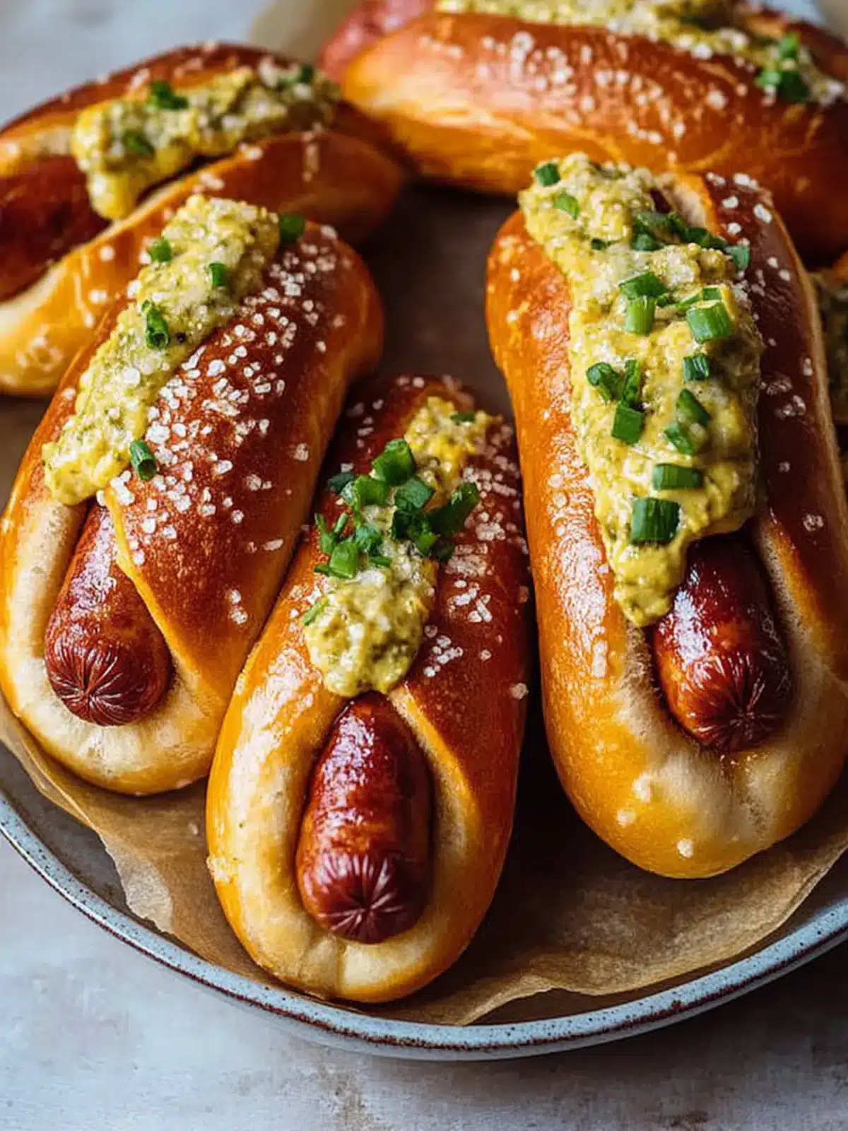 homemade pretzel dogs preparation steps