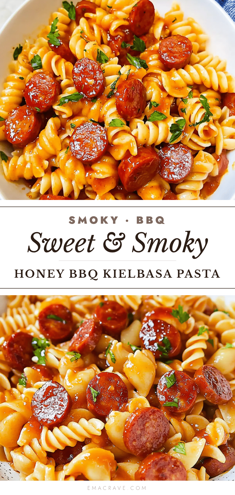 honey bbq kielbasa pasta recipe