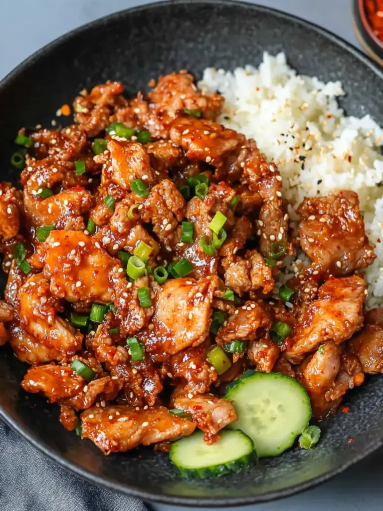 Korean spicy pork bowl - featured image