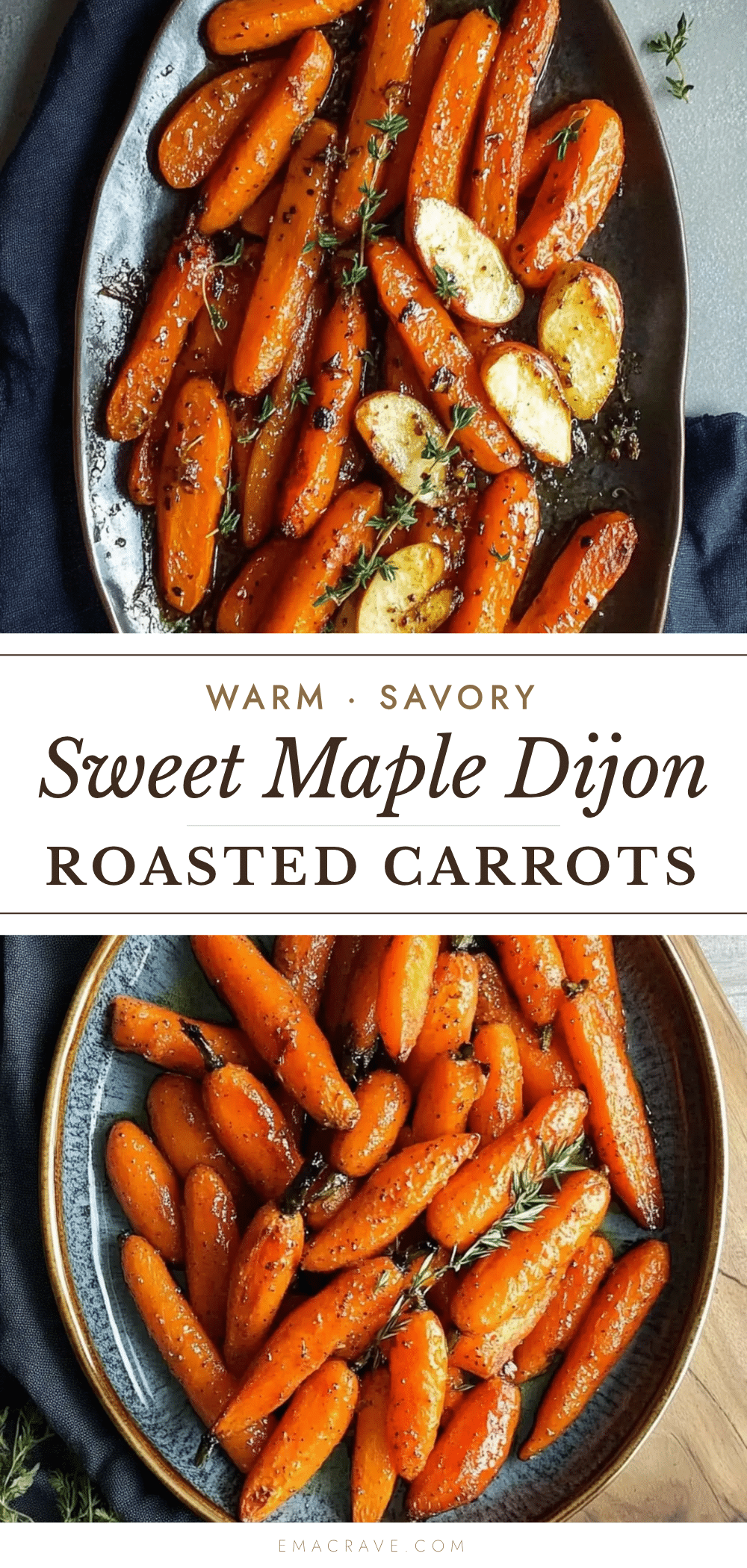 maple Dijon roasted carrots and apples recipe