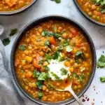 Moroccan lentil soup - featured image