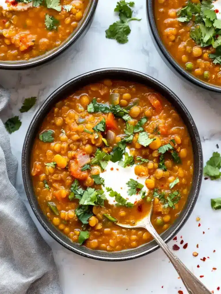 Moroccan lentil soup - featured image