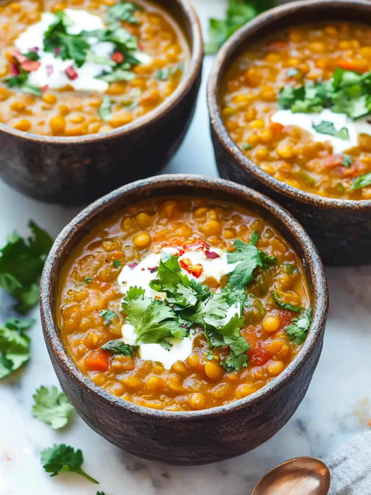 Moroccan lentil soup preparation steps