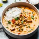 mushroom coconut curry - featured image