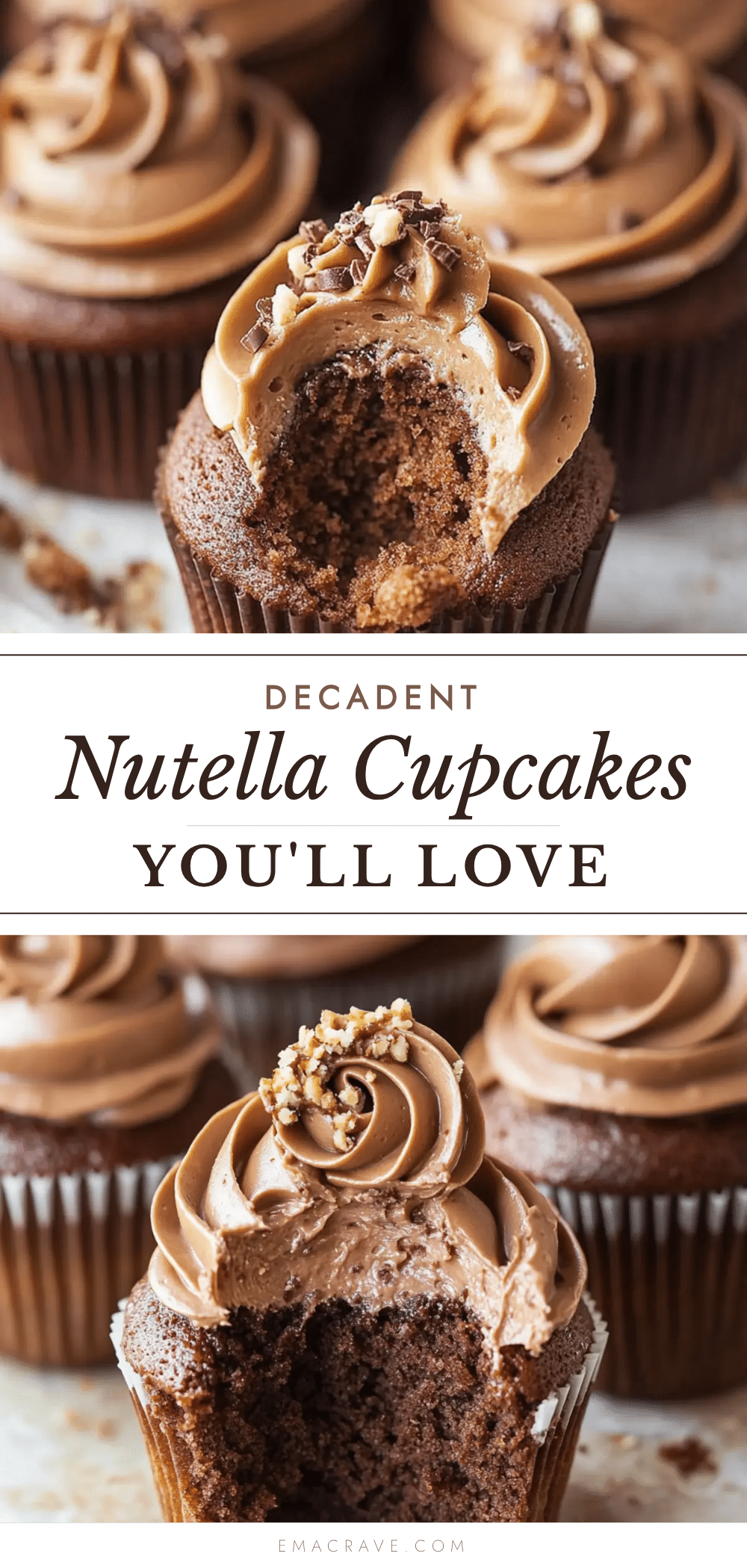 Nutella cupcakes recipe