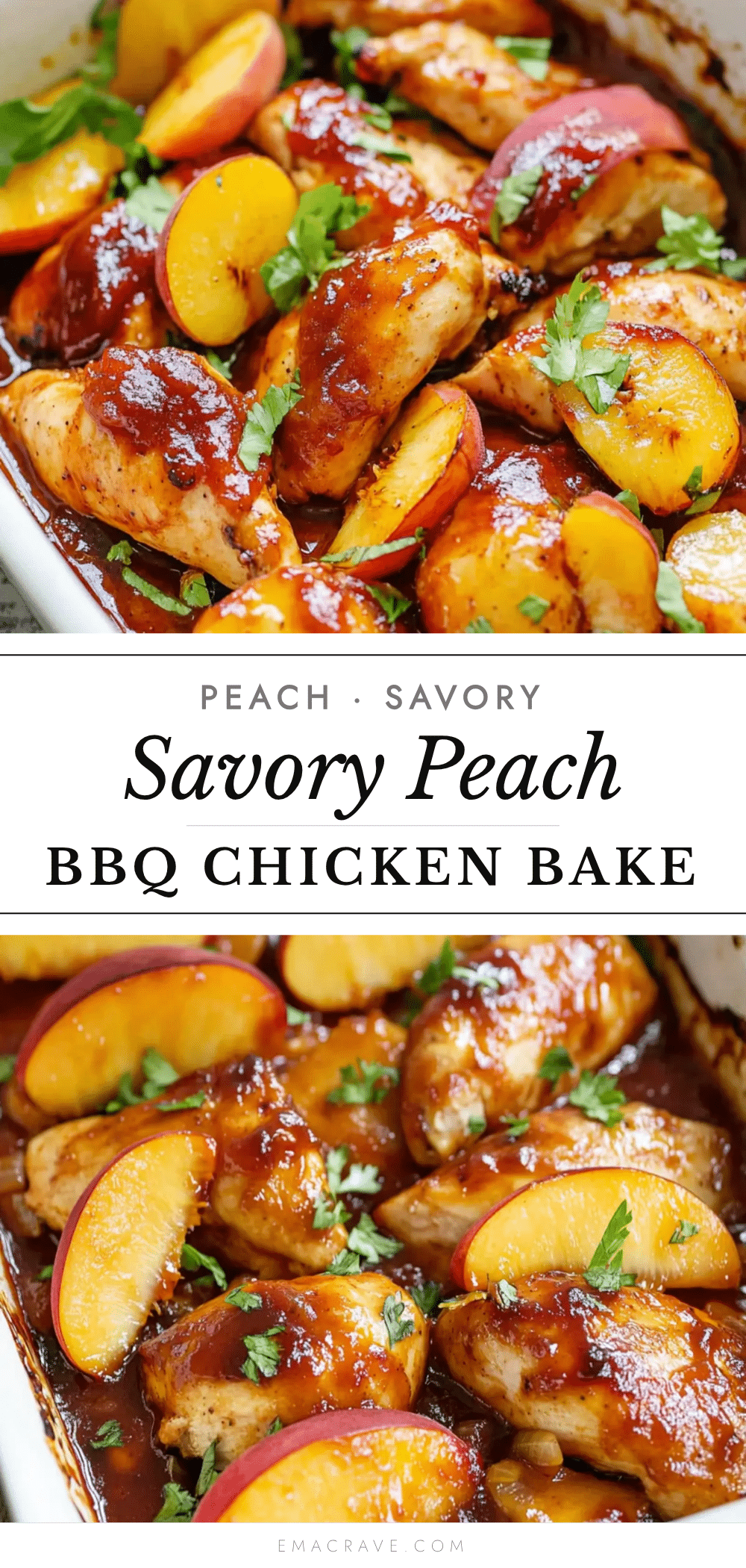 peach bbq chicken bake recipe
