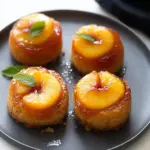 Peach Upside Down Mini Cakes - featured image