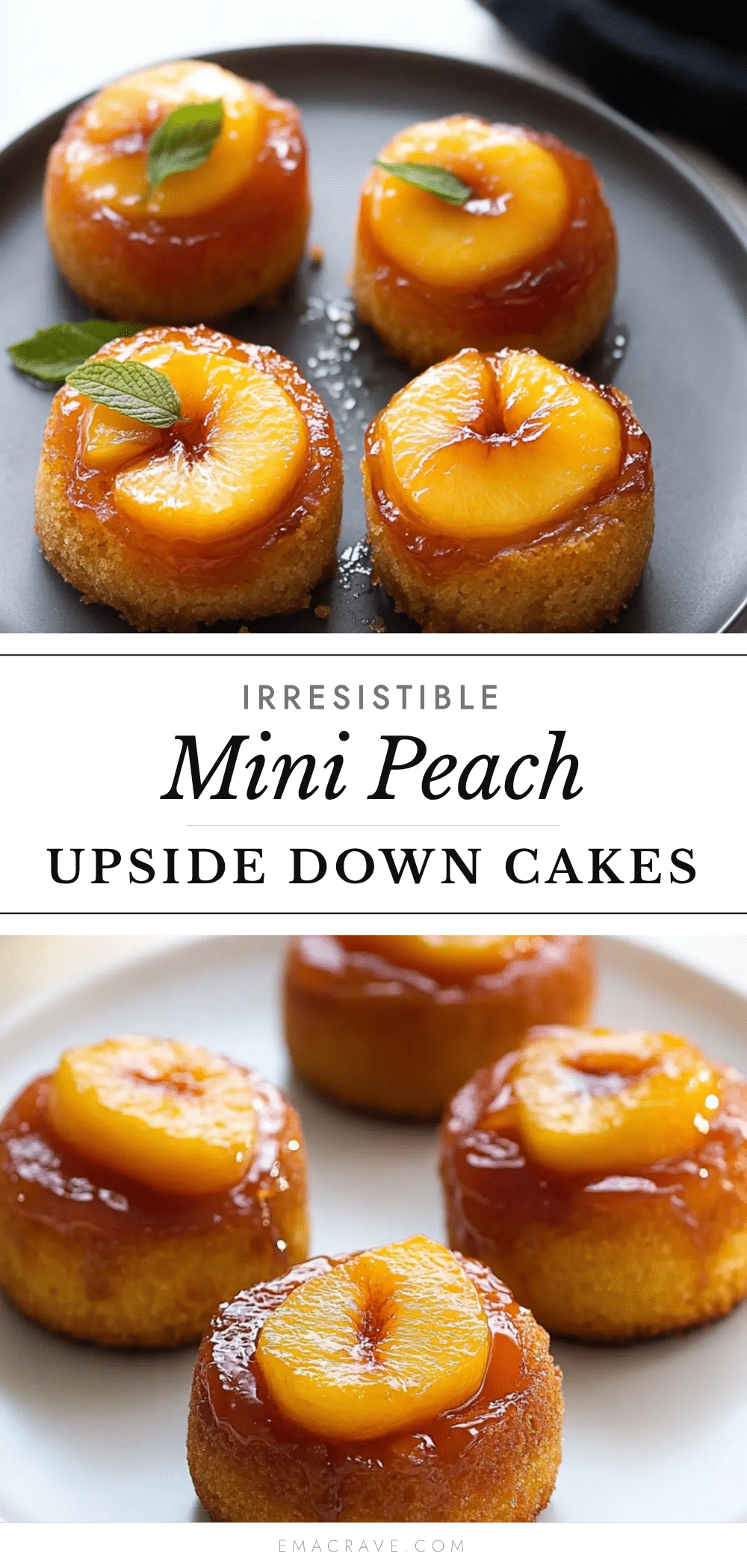 Peach Upside Down Mini Cakes recipe