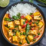 pineapple tofu curry - featured image