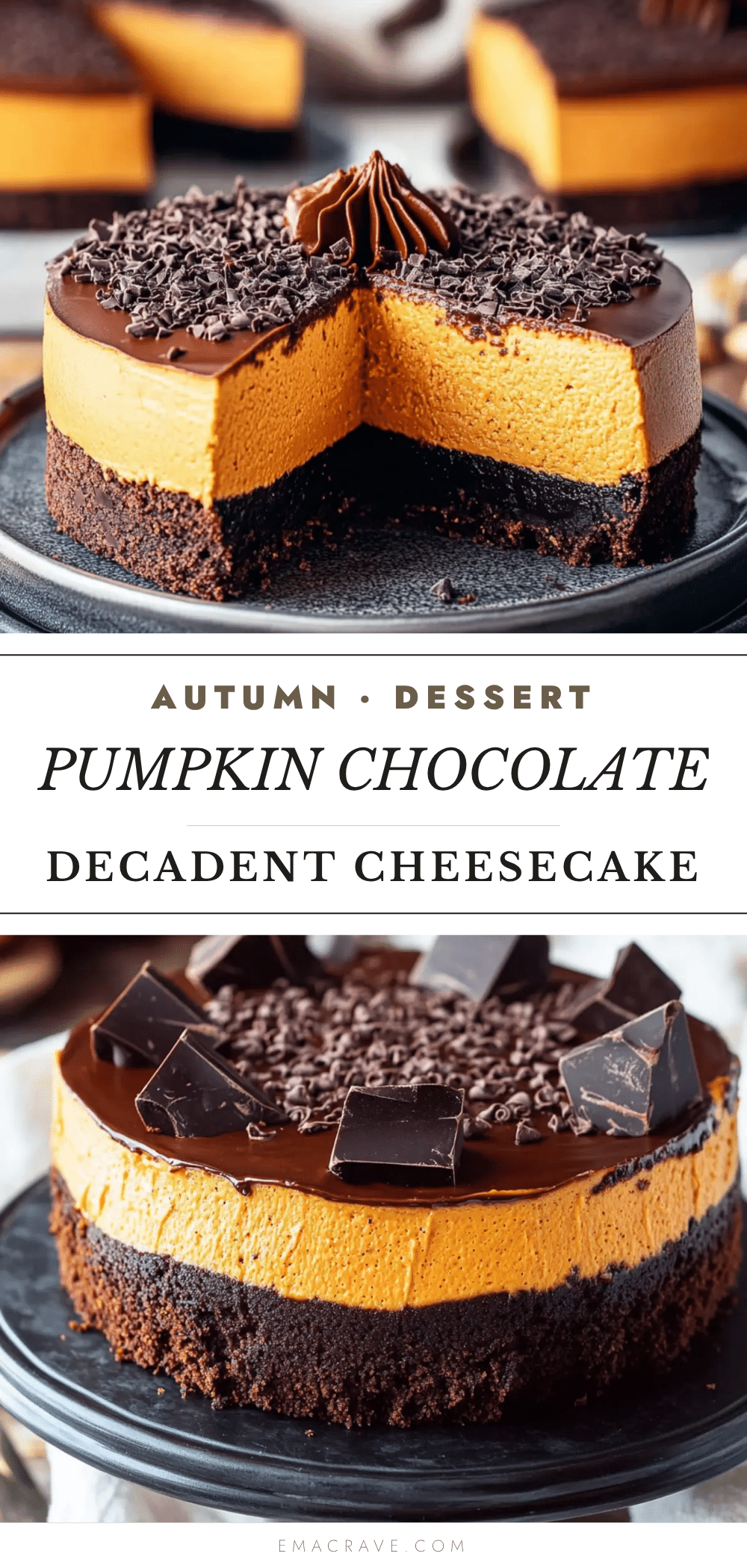 pumpkin chocolate cheesecake recipe