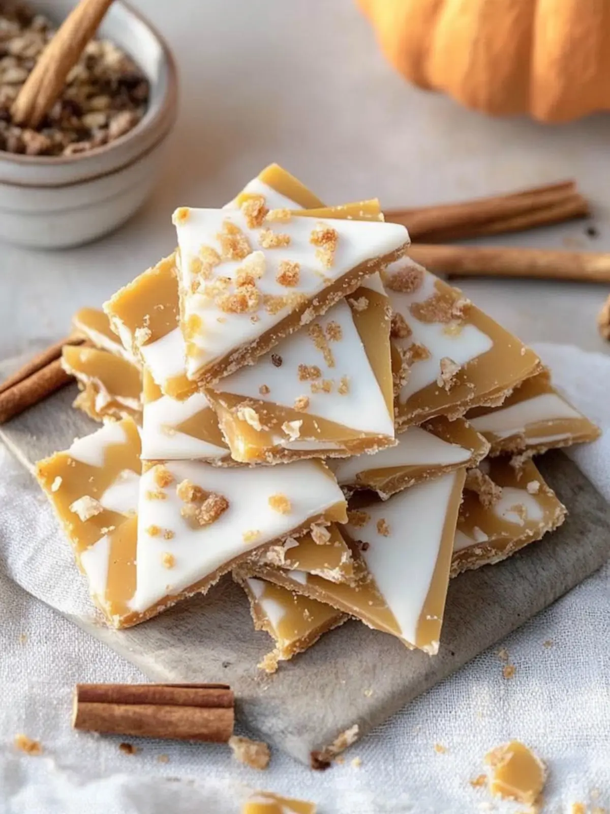 pumpkin spice latte bark preparation steps