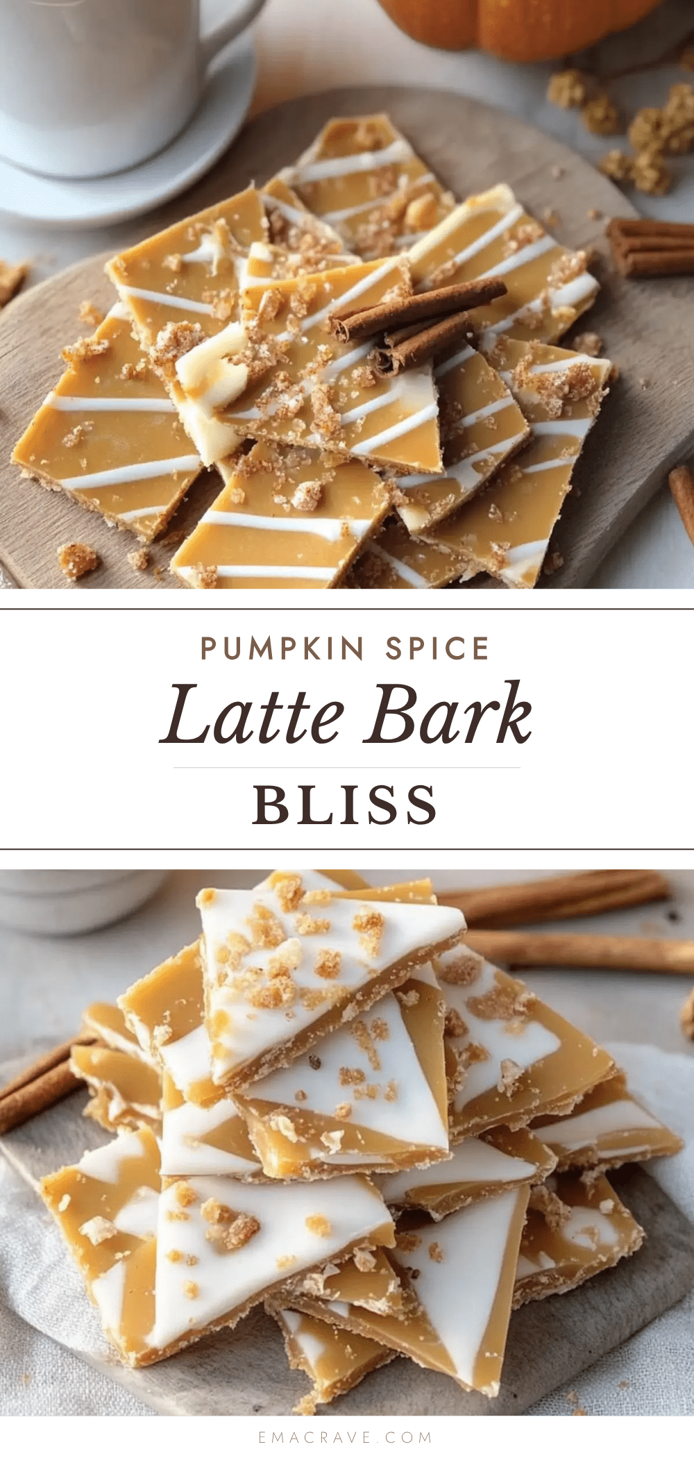pumpkin spice latte bark recipe