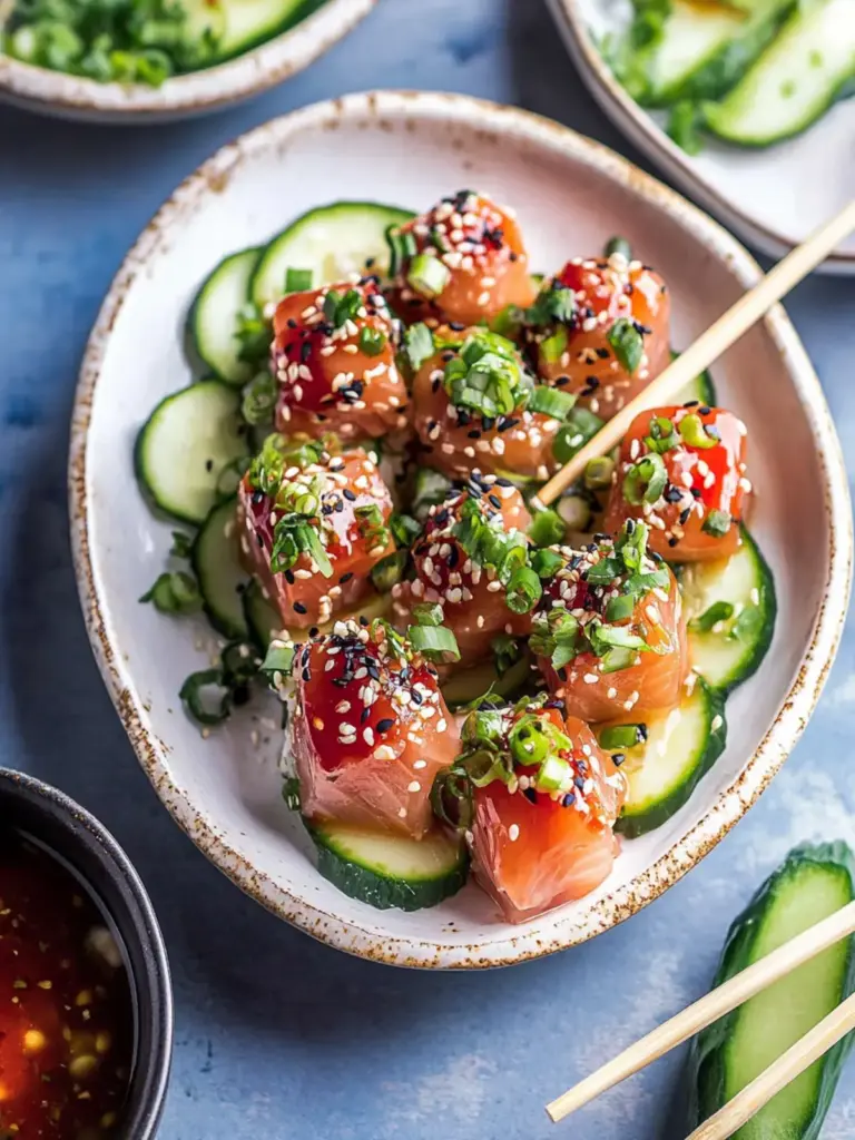 quick ahi tuna poke appetizer in 15 minutes - featured image