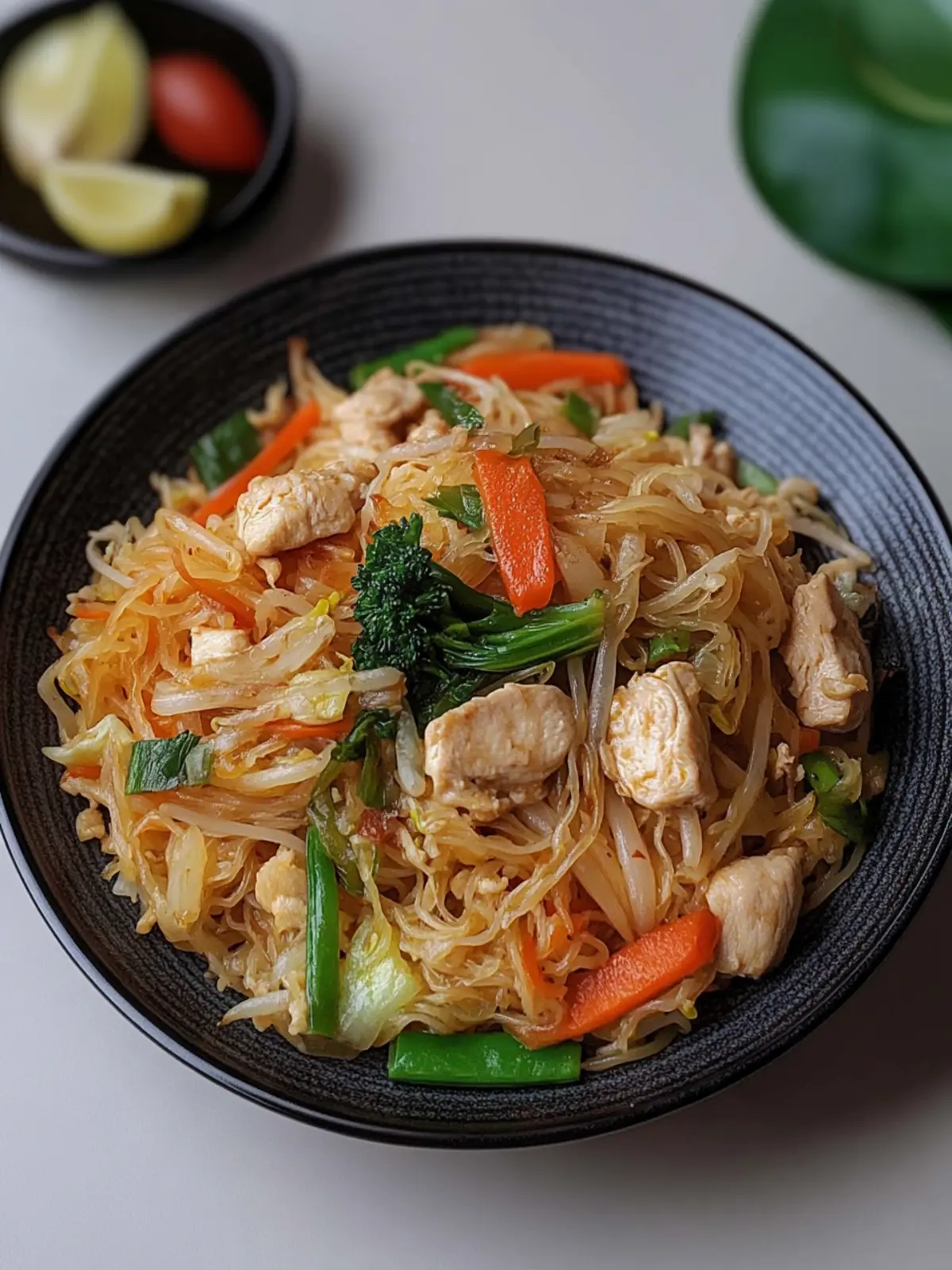 quick chicken mei fun preparation steps