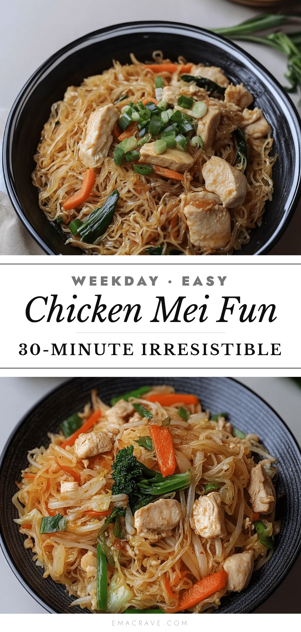 quick chicken mei fun recipe