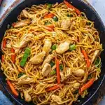 quick savory chicken chow mein - featured image