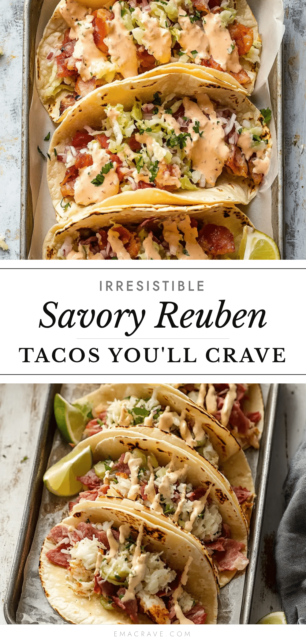 Reuben tacos recipe