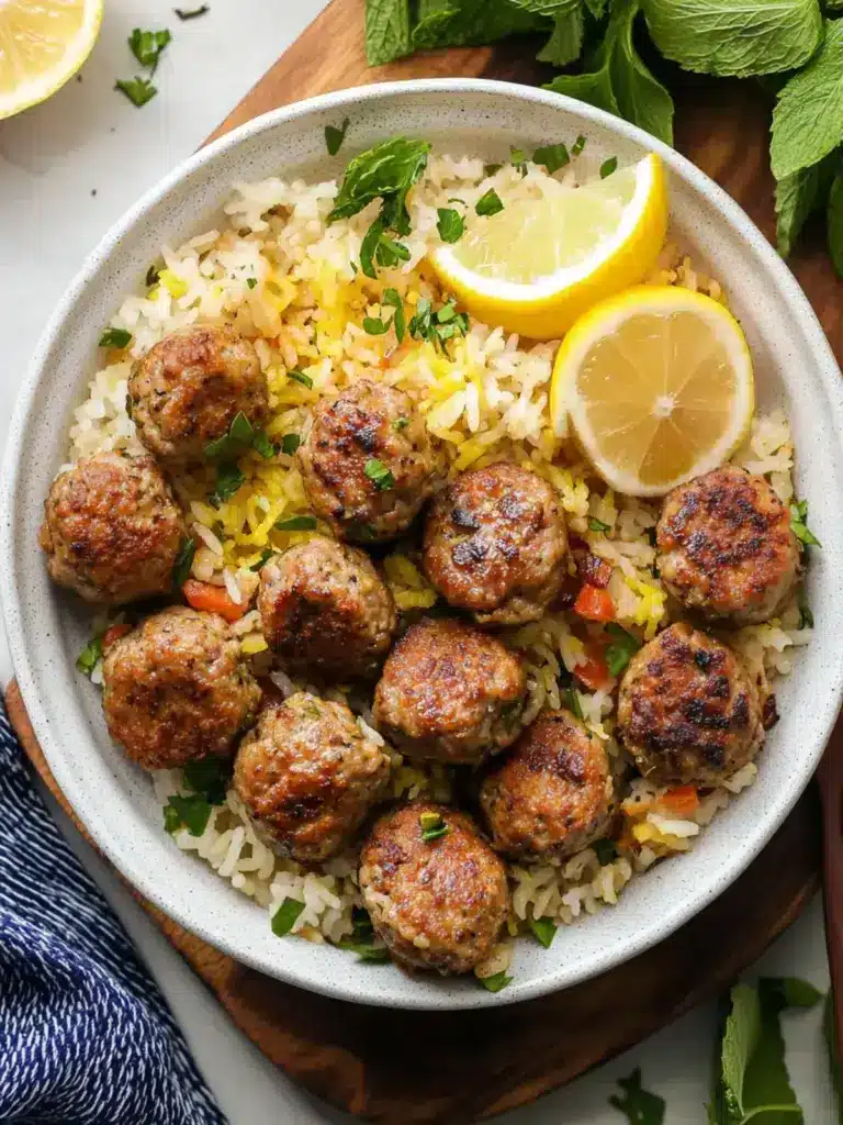 Savory rice meatballs - featured image