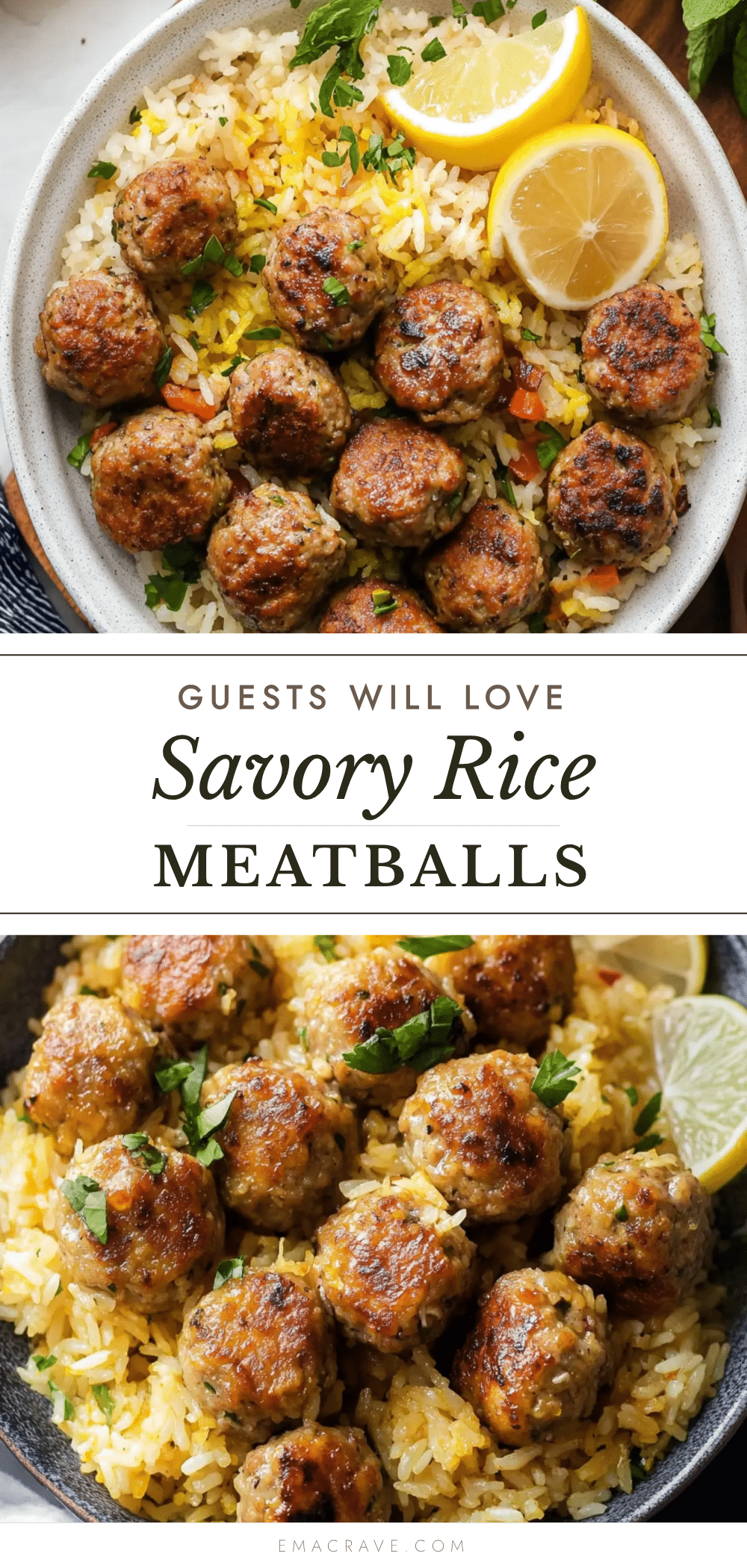 Savory rice meatballs recipe
