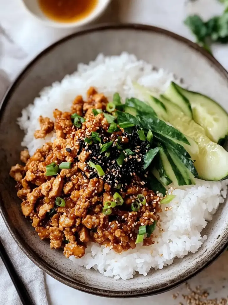 shredded tofu bulgogi bowl recipe - featured image