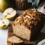 spiced pear bread with honey glaze - featured image