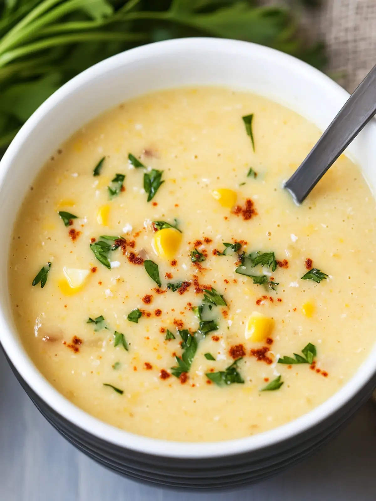 spicy coconut corn soup preparation steps