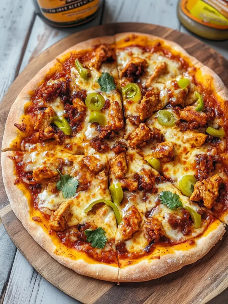 Spicy Nashville Hot Chicken Pizza - featured image