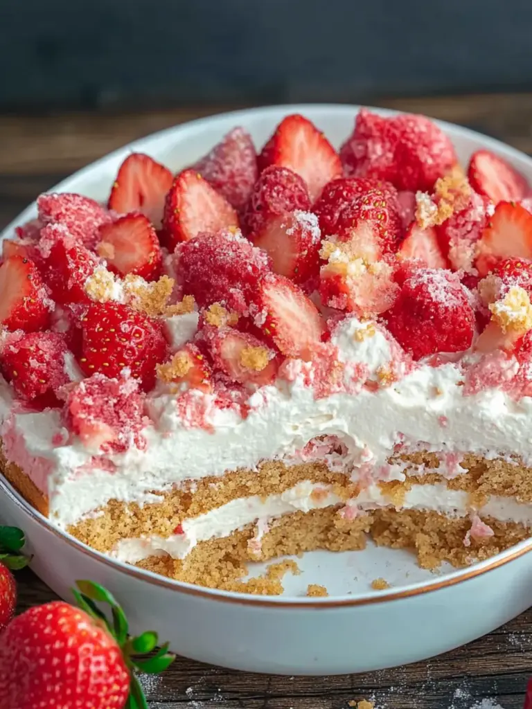 strawberry shortcake tres leches cake - featured image