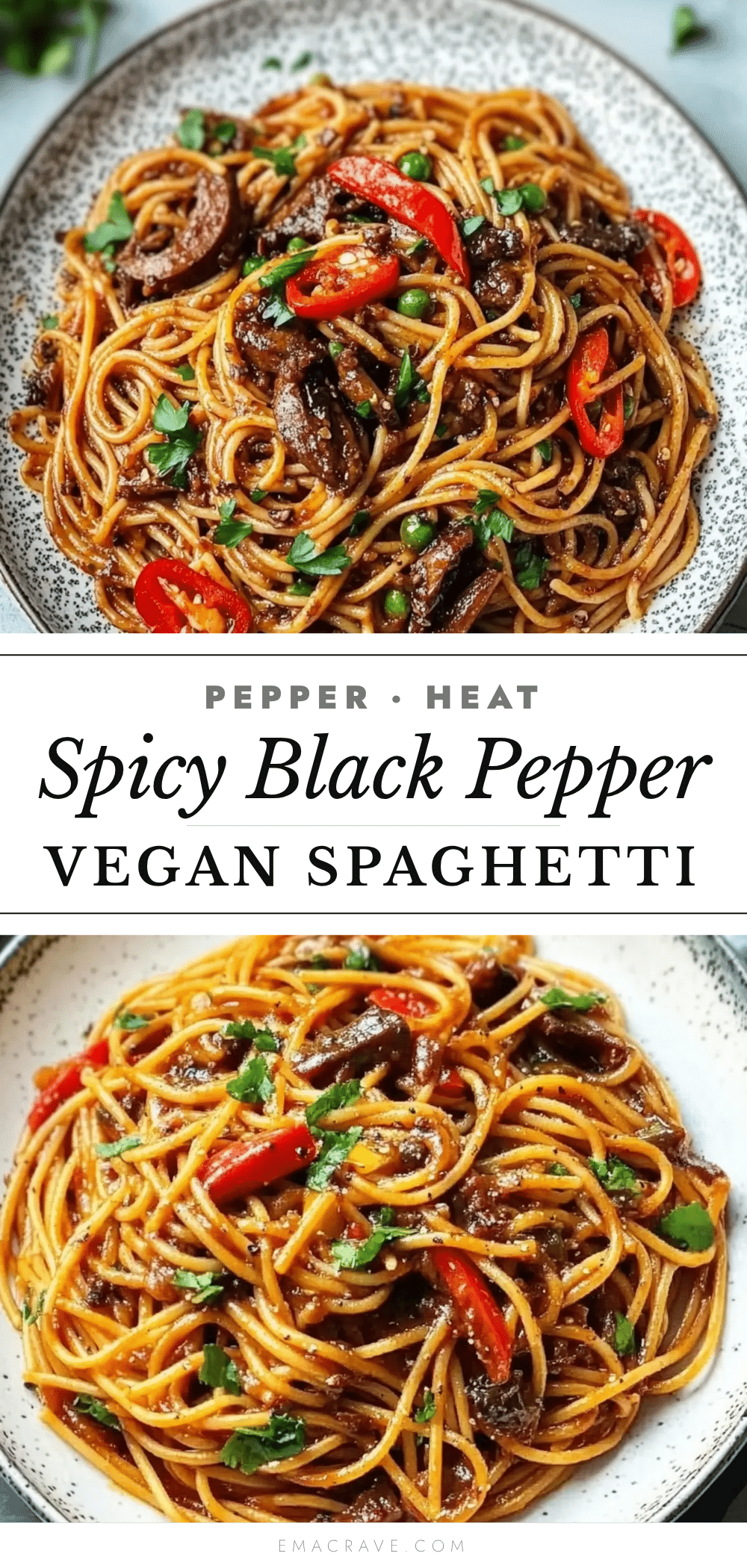 vegan singapore black pepper sauce spaghetti recipe