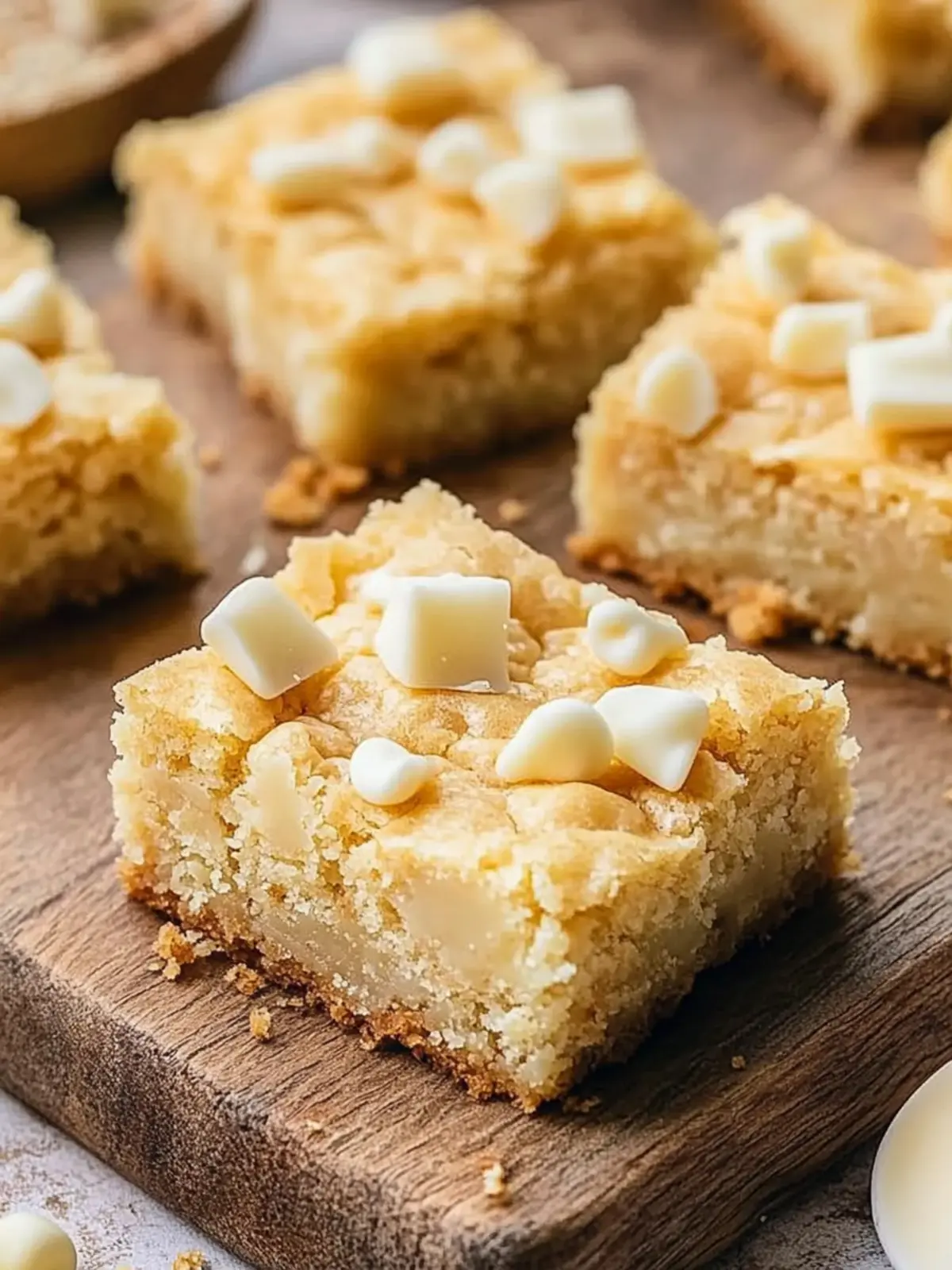 white chocolate blondies preparation steps